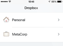 Dropbox iOS 7 2