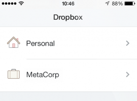 Dropbox iOS 7 2