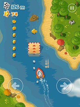 ICS Little Boat River Rush iPad screenshot