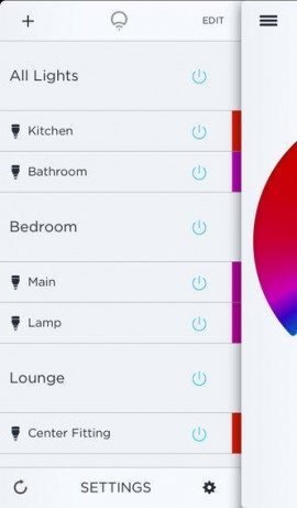 LIFX lampen te bedienen iPhone