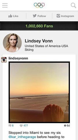 Olympische Winterspelen Lindsey Vonn pagina