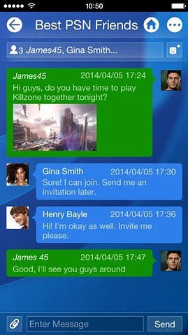 PlayStation App chatten iPhone