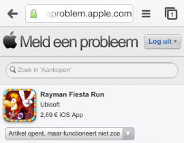 Report a problem Apple zonder status