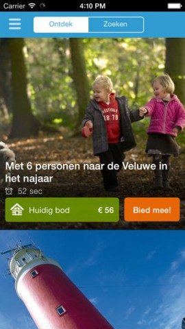 VakantieVeilingen eerst aflopende veilingen