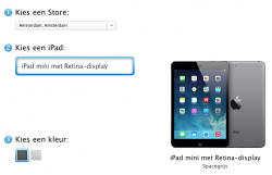 iPad mini Retina reservering