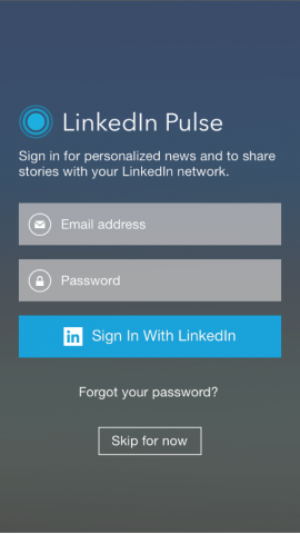 linkedin pulse inlog