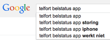 telfort belstatus app