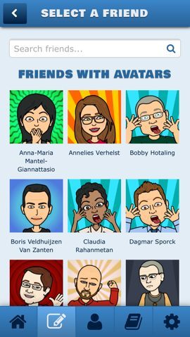 vrienden avatars bitstrip
