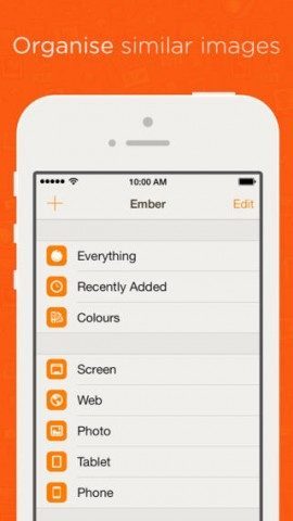 Ember iOS foto's organiseren