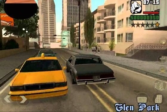 GTA San Andreas iOS auto rijden