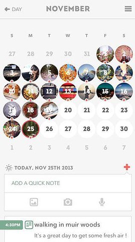 Journify november kalender iPhone