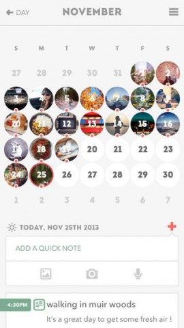 Journify november kalender iPhone