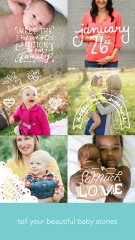 Obaby foto's met opdrukken iPhone