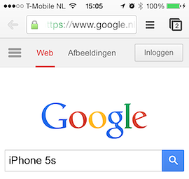 iPhone 5s Google