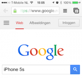 iPhone 5s Google