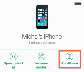 Zoek mijn iPhone - iPhone wissen