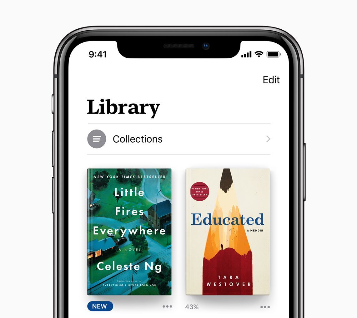 Apple Books in iOS 12