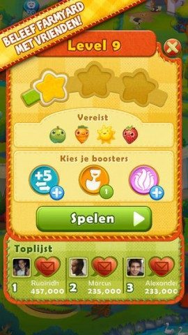 Farm Heroes Saga level gehaald