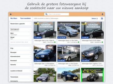 Marktplaats iPad zoekfilters links