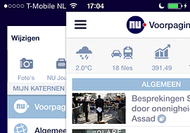 NU.nl 4.0 iPhone iPad vernieuwd