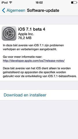 iOS 7.1 beta 4
