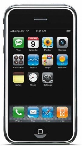 iPhone 1 homescreen