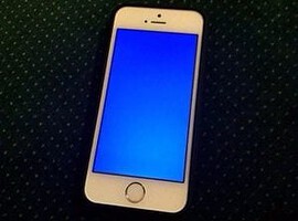 iPhone vastloper blauw scherm