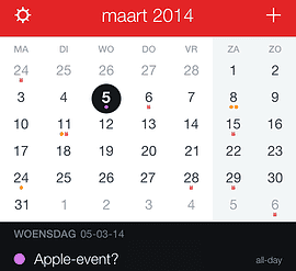 Apple-event maart 2014