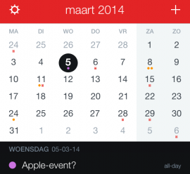 Apple-event maart 2014