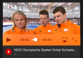 NOS Sotsji Olympische Spelen downloads