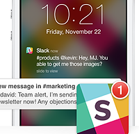 Slack App iPhone header