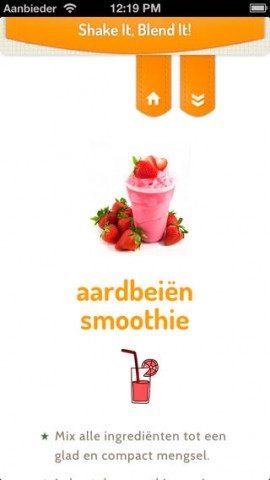 Smoothies iPhone aardbeien