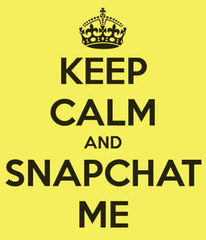 keep calm snapchat