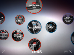 Ken Burns iPad app timeline