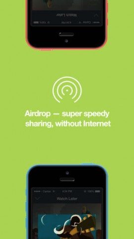 Deel Vimeo-video's via AirDrop