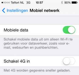 4G schakelaar Telfort