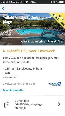 ANWB Kamperen informatiepagina camping