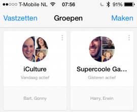 Facebook Messenger 4.0 groepen