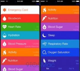 Healthbook screenshots