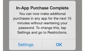 In-app aankopen iOS 7.1 waarschuwing