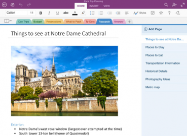 Microsoft OneNote iPad tekstverwerken