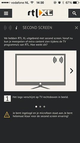 RTL XL Second Screen zo werkt het