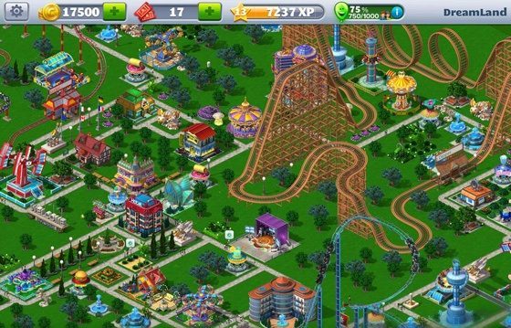 Rollercoaster Tycoon 4 Mobile iOS screen