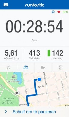 Runtastic Pro nieuwe layout dashboard