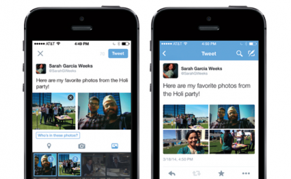 Twitter foto's taggen iPhone