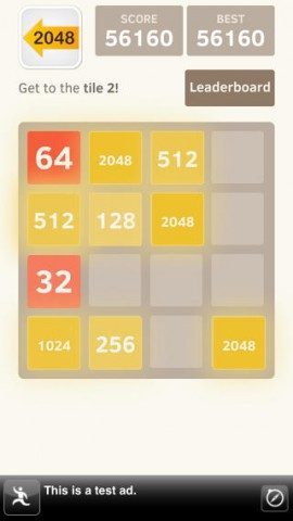 2048 Backwards iPhone iPad