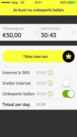 Bliep iPhone-app