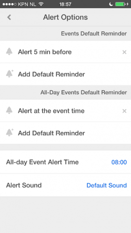 Calendars 5 notificaties