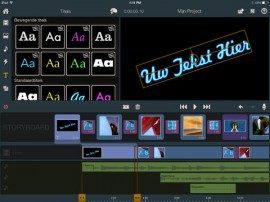 Pinnacle Studio tekst iPad