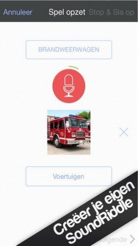 SoundRiddle geluid inspreken